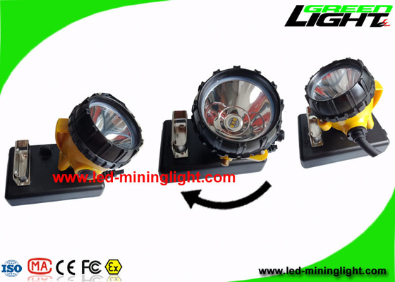 luces mineras portátiles del casquillo 10.4Ah, luz recargable del casco de mineros de la luz larga