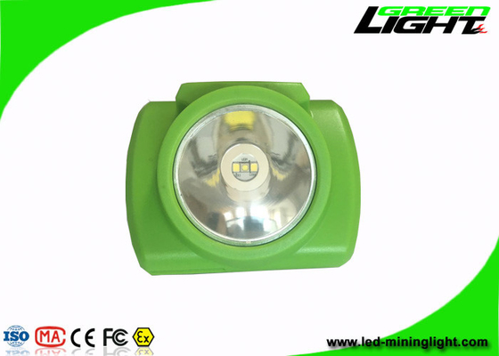 verde 3.7V sin cuerda de la lámpara de casquillo de los mineros del brillo 13000lux con la PC Shell