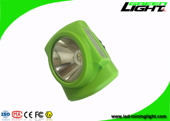 verde 3.7V sin cuerda de la lámpara de casquillo de los mineros del brillo 13000lux con la PC Shell