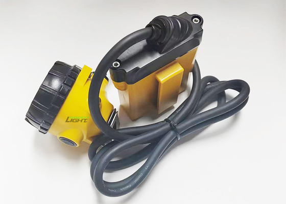 Lámpara minera de carbón de 348lum 3W LED recargable, lámparas de cabeza de seguridad para mineros, batería de gran capacidad de 10.4Ah