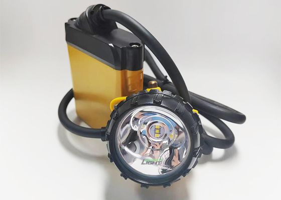 Lámpara minera de carbón de 348lum 3W LED recargable, lámparas de cabeza de seguridad para mineros, batería de gran capacidad de 10.4Ah