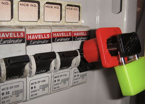 Nylon PA Mini Breaker Lockout Miniature Circuit Breaker Lockout,Pin Out Standard Electrical Lockout