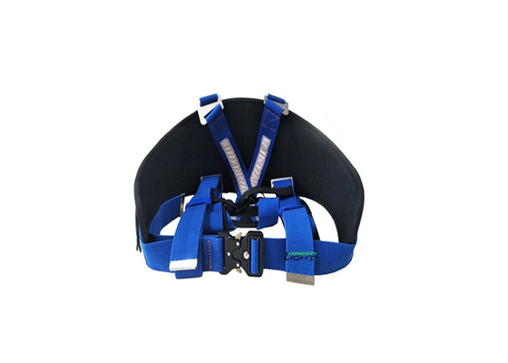 Cinturón de seguridad minero ajustable de material poliéster con correas para los hombros y soporte lumbar para minería
