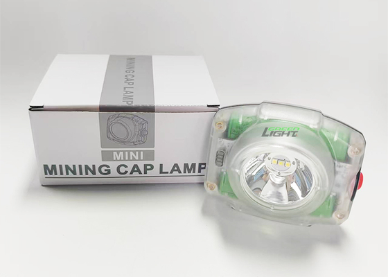 199g tamaño compacto impermeable LED Casco lámpara de minería faro 23000lux 4.4W potente luz de minería