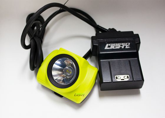 4.07W 14Ah luz de minería LED cableada IP68 resistente al agua 25000lux resistente a impactos lámpara de tapa de minería con pantalla OLED para la mina de oro de carbón