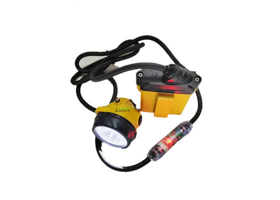 Lámpara de seguridad LED para minero de 25000 lux, lámpara de casco de minero con batería SAMSUNG recargable de 10.4Ah y luz de advertencia intermitente