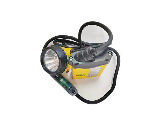10.4Ah batería de iones de litio recargable lámpara de casco para mineros IP68 impermeable 3W lámpara de tapa de minería con luz SOS