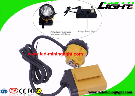 Faro minero recargable del casco 3 vatios con modo de iluminación llano 4