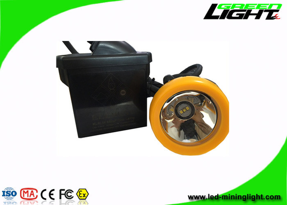 el paquete del batería li-ion 7.8Ah ató con alambre la luz minera del LED, minando luces del casquillo con la PC negra/anaranjada Shell