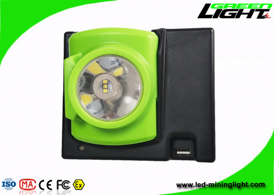 Lámpara de casquillo fuerte de los mineros del brillo 15000lux 1,78 vatios 4 horas que encargan tiempo del puerto magnético de la carga por USB
