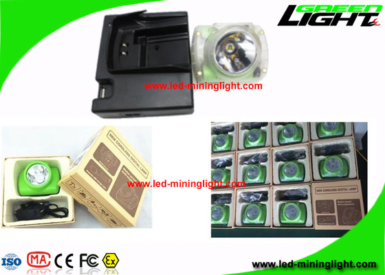 Los mineros inalámbricos capsulan la lámpara toda en una estructura con el cargador USB/la pantalla de Oled
