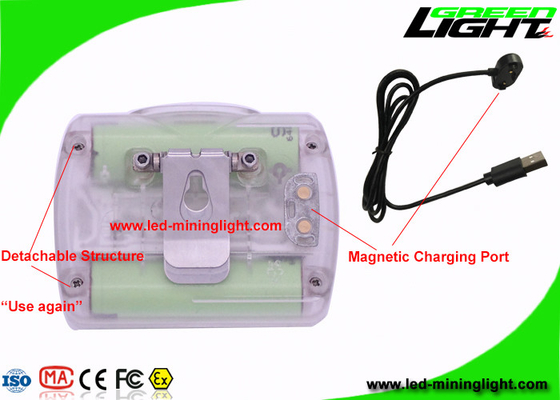 Los mineros inalámbricos capsulan la lámpara toda en una estructura con el cargador USB/la pantalla de Oled