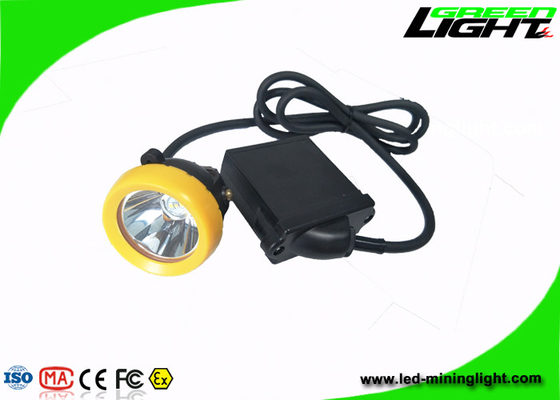El casquillo minero atado de la luz larga enciende 10000 Lux With 6.6Ah Li - Ion Battery Pack