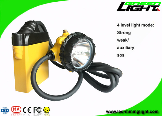 IP68 la explotación minera de la prenda impermeable LED enciende 10.4Ah la ayuda de cuidado de la energía baja del cable SOS
