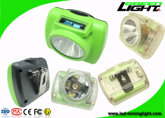 15000 pantalla del material OLED del ABS de la PC de Lux Mining Cap Lights con el cuerpo transparente