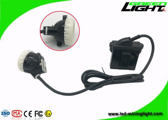 Material de iluminación del tiempo del casco LED de la explotación minera del ABS largo de la luz 6.6Ah Li - de Ion Battery