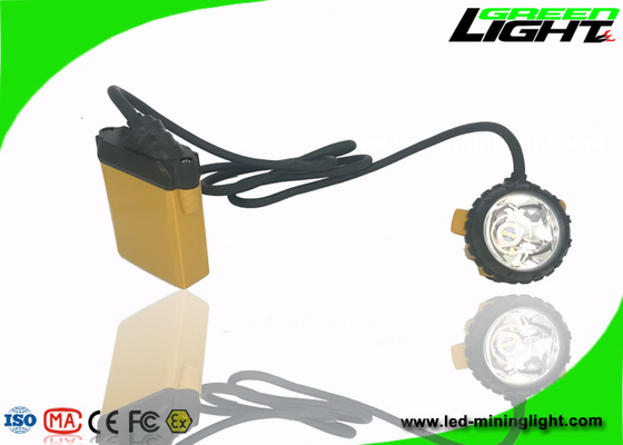 Casco LED que mina la hora laborable ligera de Lux Brightness 13-15hours del material 25000 del ABS
