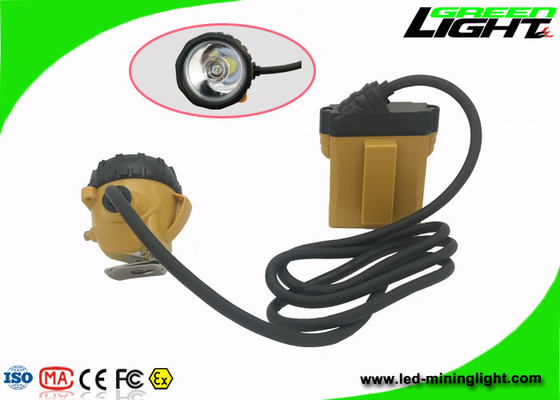 Casco LED que mina la hora laborable ligera de Lux Brightness 13-15hours del material 25000 del ABS