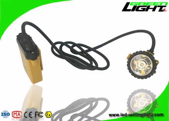 ciclos explosivos antis 1200 de la batería de la luz IP68 del casco de mineros del brillo 25000lux