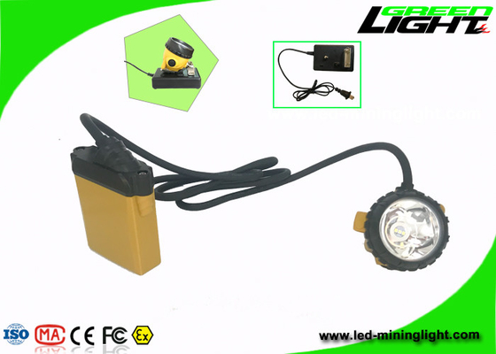 ciclos explosivos antis 1200 de la batería de la luz IP68 del casco de mineros del brillo 25000lux