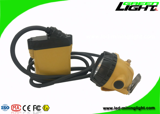 ciclos explosivos antis 1200 de la batería de la luz IP68 del casco de mineros del brillo 25000lux