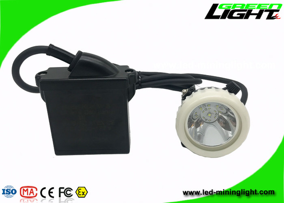 Luces IP68 6.6Ah Li del casquillo de la explotación minera del ABS LED - brillo de Ion Battery 10000lux