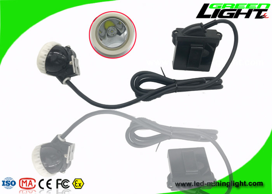 Luces IP68 6.6Ah Li del casquillo de la explotación minera del ABS LED - brillo de Ion Battery 10000lux