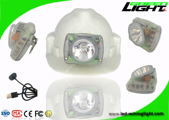 Hora laborable material del LED de la explotación minera de la PC recargable tamaño pequeño 13000lux 14-16hours de la luz