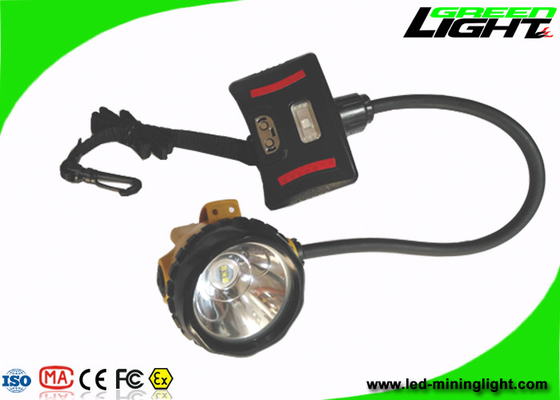 luz larga impermeable Semi-atada ligera del faro 15000Lux 1.7W de la explotación minera de la lámpara de casquillo 392g IP68 LED ignífuga