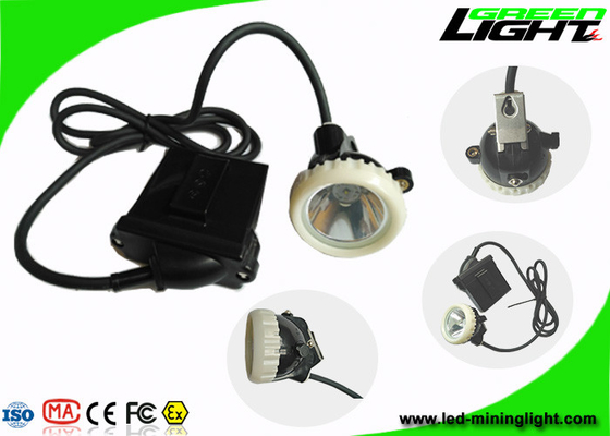 Lámpara de casquillo atada subterráneo de los mineros llevados de la seguridad explosiva anti 6.6Ah 1.67W 10000Lux