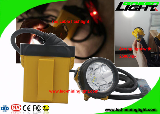 Faro llevado recargable a prueba de explosiones 25000 Lux With Security Cable Flashlight
