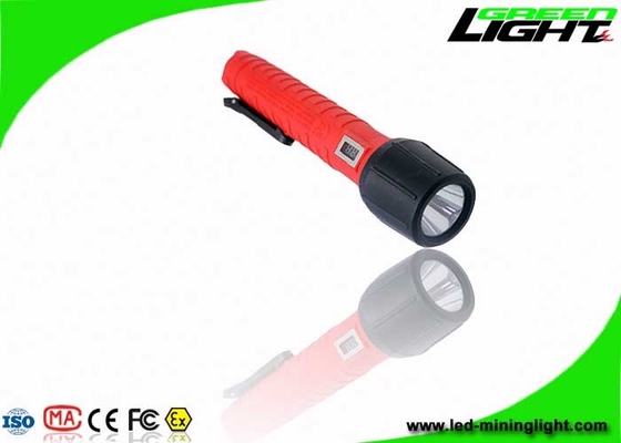 La antorcha a prueba de explosiones 25000Lux IP68 del interruptor de goma impermeabiliza los ciclos 1200 de la batería