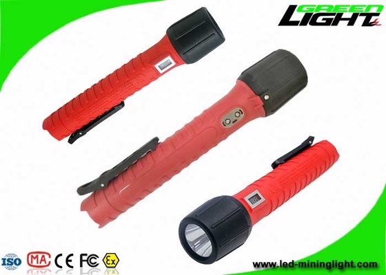 La antorcha a prueba de explosiones 25000Lux IP68 del interruptor de goma impermeabiliza los ciclos 1200 de la batería