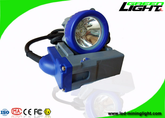 Material atado llevado recargable de la PC IP68 de la lámpara de casquillo de los mineros 6.6Ah 4000lux GLT-7A