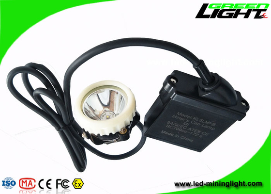 Luz 10000lux 6,6 recargables del casco de mineros IP67 ah para la industria mineral