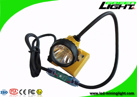 el casquillo minero de 10.4Ah IP68 enciende la advertencia de la energía baja de 25000 Lux Minig Corded Cable With