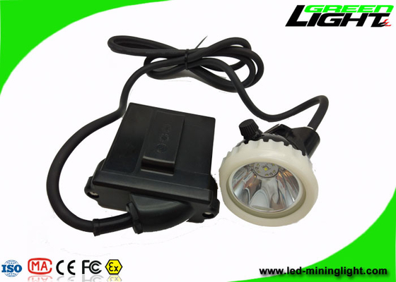 Prenda impermeable recargable de la luz larga 22hours IP67 de Hard Hat Light 10000lux del minero de carbón