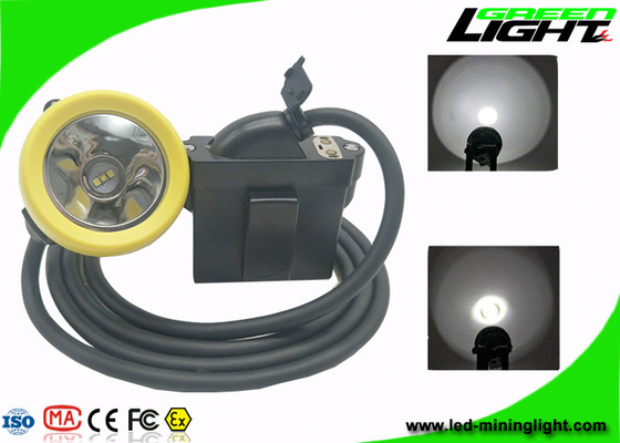 El casquillo carbonífero IP68 enciende 10000lux 7.8Ah Li - tiempo de iluminación largo de Ion Battery 18hours