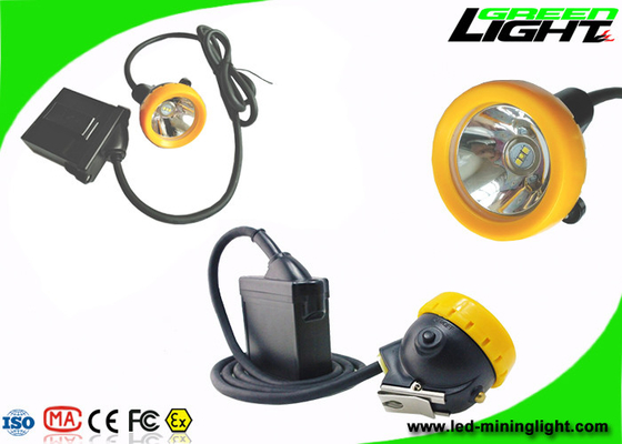 Luz a prueba de explosiones IP68 7.8Ah Li del casco de mineros del LED - brillo de Ion Battery 10000lux