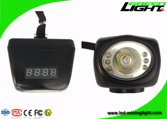 El casco de la explotación minera de la pantalla de Digitaces enciende IP68 ligero portátil 8000lux sin cuerda