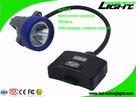 Semi - el casquillo minero atado enciende 10000 Lux Compact Resistant With 1 luz 6 SMD de la tubería