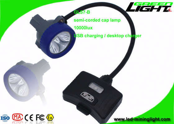Semi - el casquillo minero atado enciende 10000 Lux Compact Resistant With 1 luz 6 SMD de la tubería