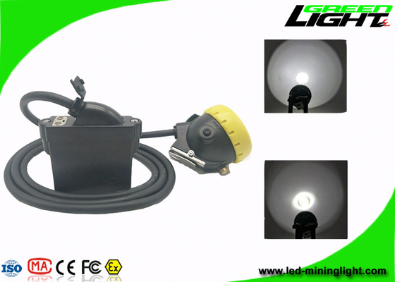 7.8Ah Li - lámpara del casco del brillo del cargador USB 10000lux de Ion Battery Mining Cap Lights