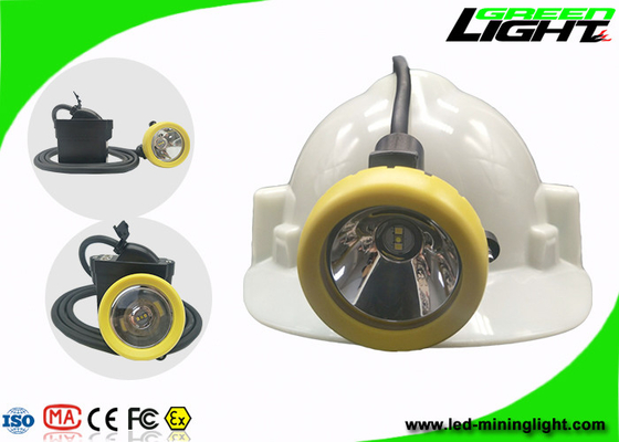 7.8Ah Li - lámpara del casco del brillo del cargador USB 10000lux de Ion Battery Mining Cap Lights