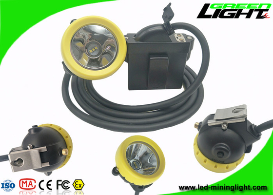 7.8Ah Li - lámpara del casco del brillo del cargador USB 10000lux de Ion Battery Mining Cap Lights