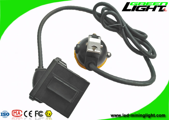 Lámpara de casquillo de los mineros llevados IP68 10000lux 7.8Ah Li - casquillo de Ion Battery With Silicon Button