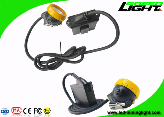 Lámpara de casquillo de los mineros llevados IP68 10000lux 7.8Ah Li - casquillo de Ion Battery With Silicon Button