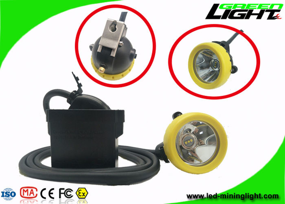 Faro recargable 7.8Ah 10000lux de los mineros de la carga por USB con el casquillo del botón del silicio