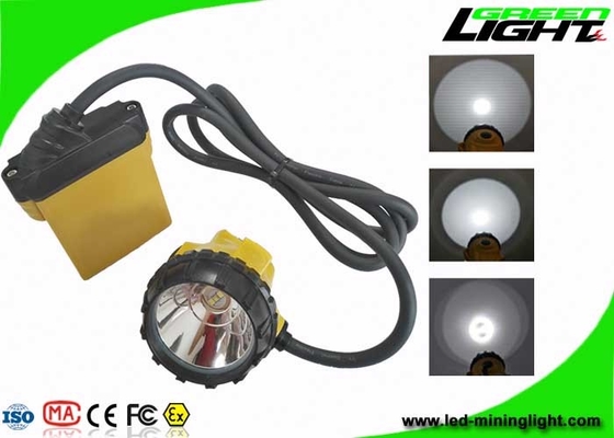 Material de aluminio recargable brillante estupendo sin cuerda de la taza de la lámpara de casquillo de los mineros de Ip68 LED