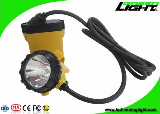 el casco minero del Cree LED de 3W enciende la advertencia de la energía baja de 25000 Lux Four Lighting Levels With